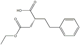 (2R)-4-Phenylbutane-1,2-dicarboxylic acid 2-ethyl ester Struktur