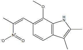 7-Methoxy-2,3-dimethyl-6-(2-nitro-1-propenyl)-1H-indole