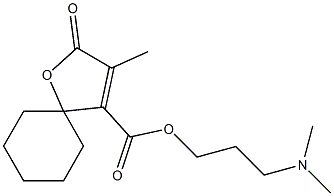  3-Methyl-2-oxo-1-oxaspiro[4.5]dec-3-ene-4-carboxylic acid 3-(dimethylamino)propyl ester