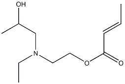 (E)-2-Butenoic acid 2-[N-ethyl-N-(2-hydroxypropyl)amino]ethyl ester Struktur