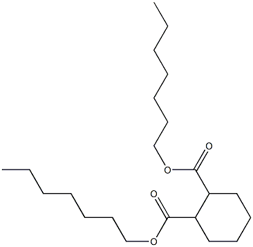 1,2-シクロヘキサンジカルボン酸ジヘプチル 化学構造式