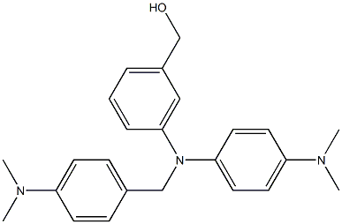 3-[Bis(4-dimethylaminophenyl)methylamino]benzenemethanol Structure