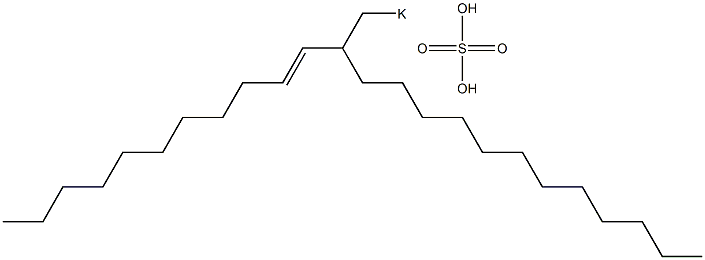 Sulfuric acid 2-(1-undecenyl)tetradecyl=potassium ester salt