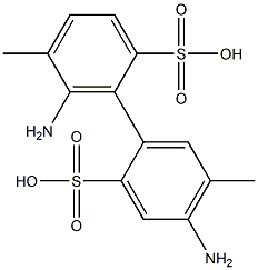 4,6'-Diamino-5,5'-dimethyl-2,2'-biphenyldisulfonic acid Structure