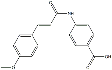 4-[[3-(4-Methoxyphenyl)-1-oxo-2-propenyl]amino]benzoic acid