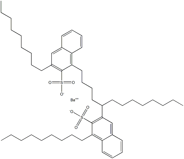 Bis(1,3-dinonyl-2-naphthalenesulfonic acid)barium salt 结构式