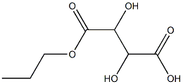 Tartaric acid hydrogen 1-propyl ester Structure