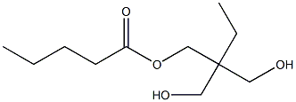 Valeric acid 2,2-bis(hydroxymethyl)butyl ester Struktur