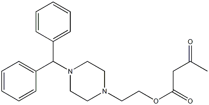 Acetoacetic acid 2-[4-(diphenylmethyl)-1-piperazinyl]ethyl ester|