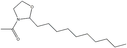 3-Acetyl-2-decyloxazolidine Structure