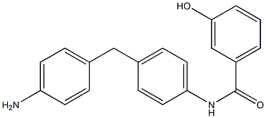 N-[4-(4-Aminobenzyl)phenyl]-3-hydroxybenzamide Structure