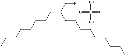 Sulfuric acid 2-octylundecyl=potassium salt Structure