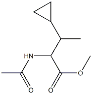 2-(Acetylamino)-3-cyclopropylbutyric acid methyl ester