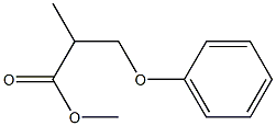 3-フェノキシ-2-メチルプロパン酸メチル 化学構造式