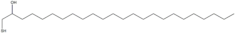 1-Mercapto-2-tetracosanol Structure