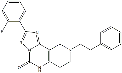 2-(2-Fluorophenyl)-6,7,8,9-tetrahydro-8-(2-phenylethyl)-1,3,3a,5,8-pentaaza-3aH-benz[e]inden-4(5H)-one