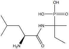 [2-(L-Leucylamino)butan-2-yl]phosphonic acid Struktur