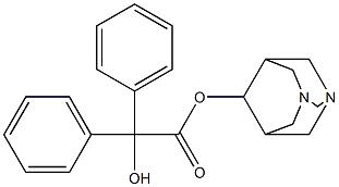 ベンジル酸1,3-ジアザアダマンタン-6-イル 化学構造式