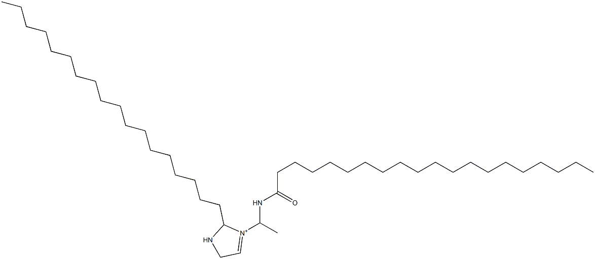 3-[1-(Icosanoylamino)ethyl]-2-octadecyl-3-imidazoline-3-ium Structure