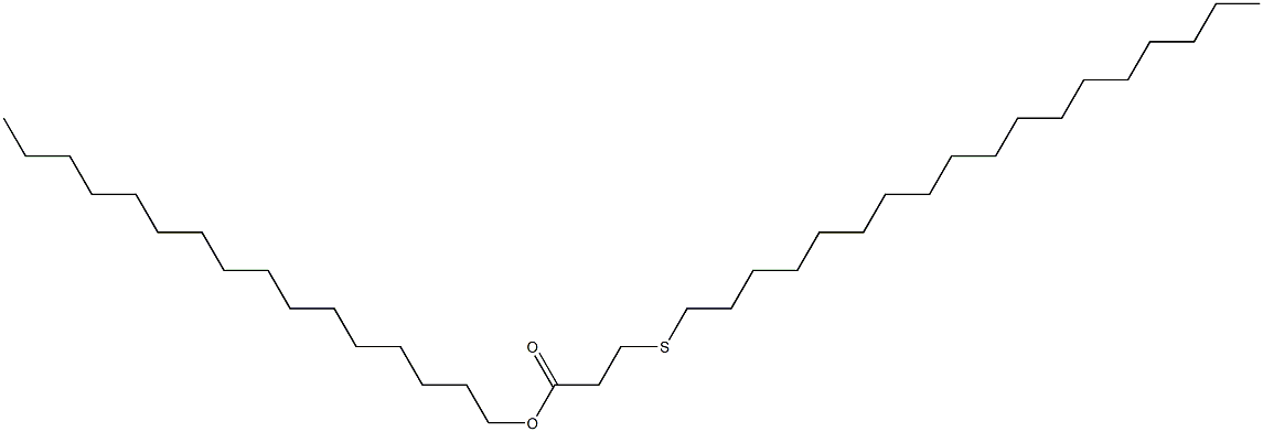 3-(オクタデシルチオ)プロピオン酸ヘキサデシル 化学構造式