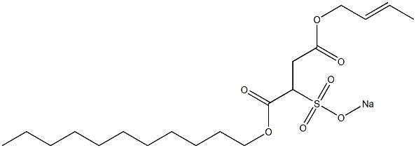 2-(Sodiosulfo)succinic acid 1-undecyl 4-(2-butenyl) ester