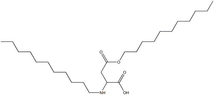 2-Undecylamino-3-(undecyloxycarbonyl)propionic acid Struktur