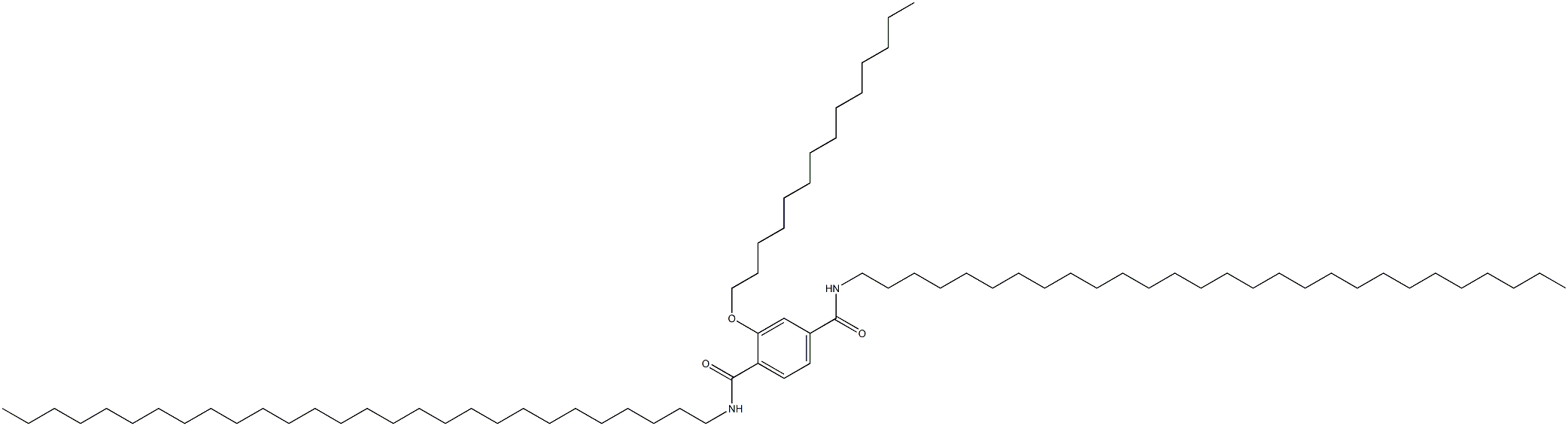 2-(Tetradecyloxy)-N,N'-dioctacosylterephthalamide Structure