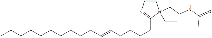 1-[2-(Acetylamino)ethyl]-1-ethyl-2-(5-hexadecenyl)-2-imidazoline-1-ium Structure