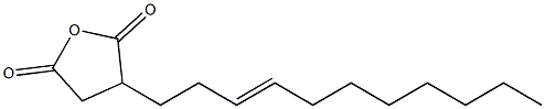 3,4-ジヒドロ-3-(3-ウンデセニル)-2,5-フランジオン 化学構造式