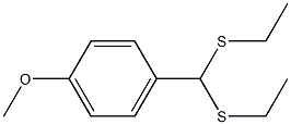 1-Methoxy-4-[bis(ethylthio)methyl]benzene Structure