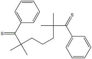 2,2,6,6-Tetramethyl-1,7-diphenylheptane-1,7-dithione Struktur