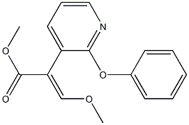 (E)-3-Methoxy-2-[2-(phenoxy)-3-pyridinyl]acrylic acid methyl ester Struktur