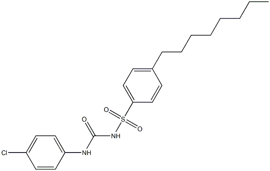 1-(4-Octylphenylsulfonyl)-3-(4-chlorophenyl)urea Struktur