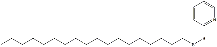 2-(オクタデシルジチオ)ピリジン 化学構造式