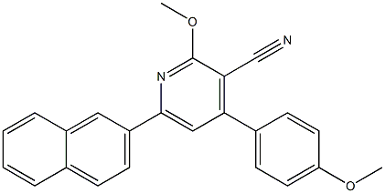 4-(4-Methoxyphenyl)-6-(2-naphtyl)-2-methoxypyridine-3-carbonitrile