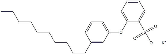 2-(3-Decylphenoxy)benzenesulfonic acid potassium salt Structure
