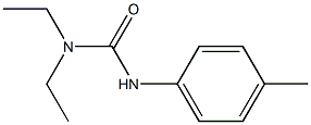 1-(4-メチルフェニル)-3,3-ジエチル尿素 化学構造式