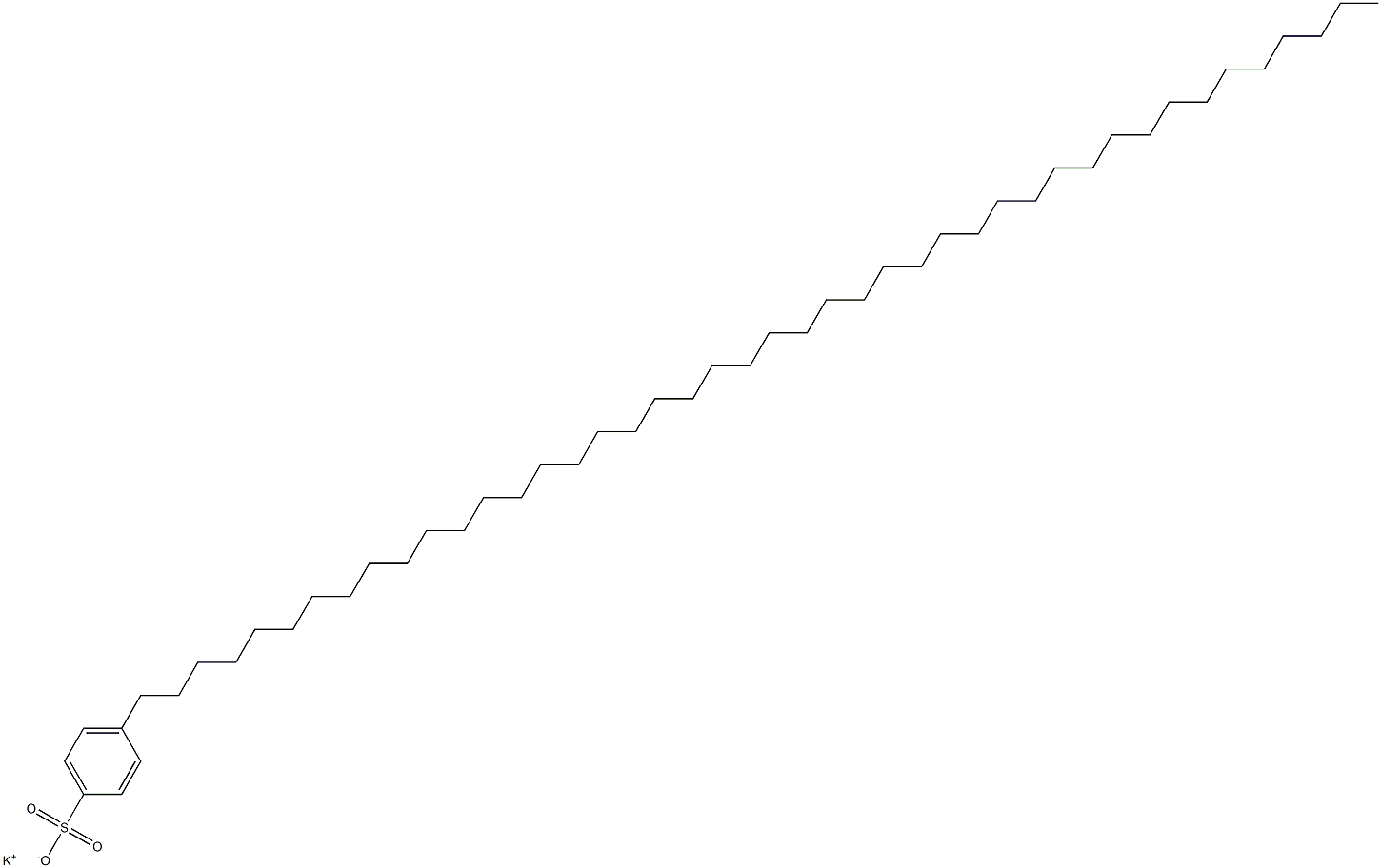 4-(Tetratetracontan-1-yl)benzenesulfonic acid potassium salt Struktur