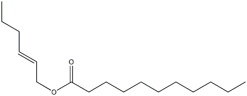 Undecanoic acid 2-hexenyl ester Structure