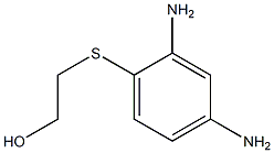 2-[(2,4-ジアミノフェニル)チオ]エタノール 化学構造式