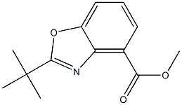 2-tert-Butylbenzoxazole-4-carboxylic acid methyl ester Structure