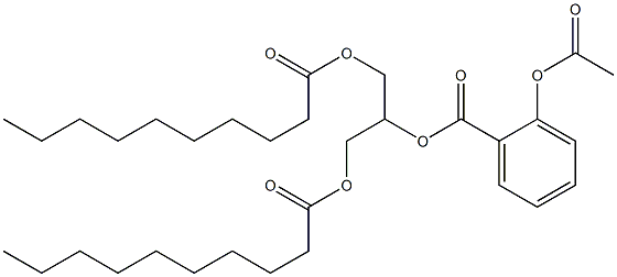 2-(Acetyloxy)benzoic acid 2-[(1-oxodecyl)oxy]-1-[[(1-oxodecyl)oxy]methyl]ethyl ester