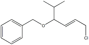 (E)-1-Chloro-5-methyl-4-(benzyloxy)-2-hexene Struktur