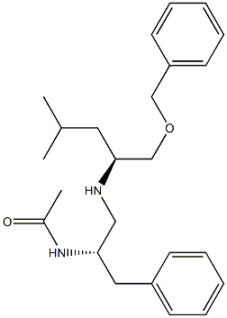 (2S)-3-Phenyl-N-[(1S)-1-(benzyloxymethyl)-3-methylbutyl]-2-(acetylamino)-1-propanamine