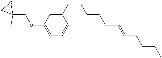 3-(6-Undecenyl)phenyl 2-methylglycidyl ether Struktur