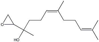 (6Z)-1,2-Epoxy-3,7,11-trimethyl-6,10-dodecadien-3-ol Structure