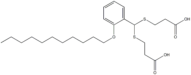 5-(2-Undecyloxyphenyl)-4,6-dithianonanedioic acid Structure
