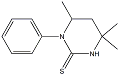 3,4,5,6-Tetrahydro-3-phenyl-4,6,6-trimethyl-2(1H)-pyrimidinethione Struktur
