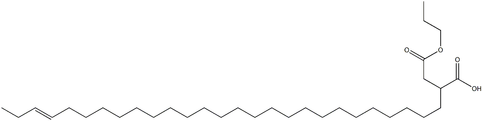 2-(24-Heptacosenyl)succinic acid 1-hydrogen 4-propyl ester Struktur