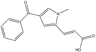 (E)-3-[1-Methyl-4-[benzoyl]-1H-pyrrol-2-yl]acrylic acid Struktur